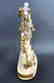 Large 19th C Marble Figural Enamel Gilt Bronze Mantel - 3