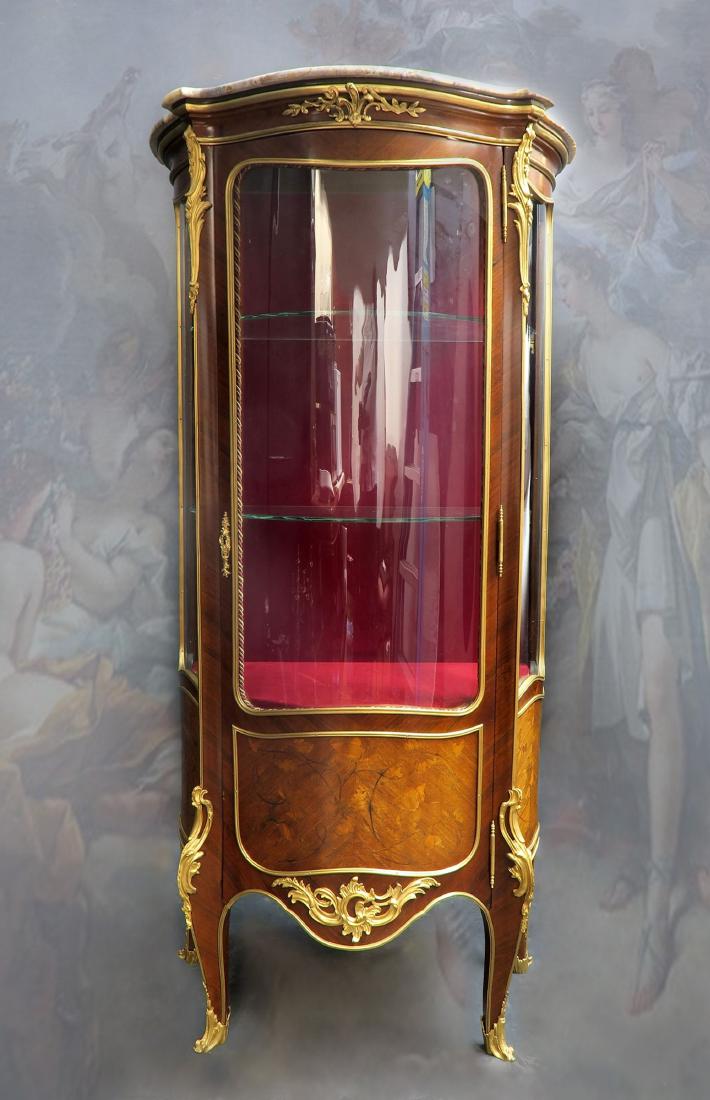 F. Linke 19th C Kingwood  bronze Mounted  Vitrine / (1 of 7)