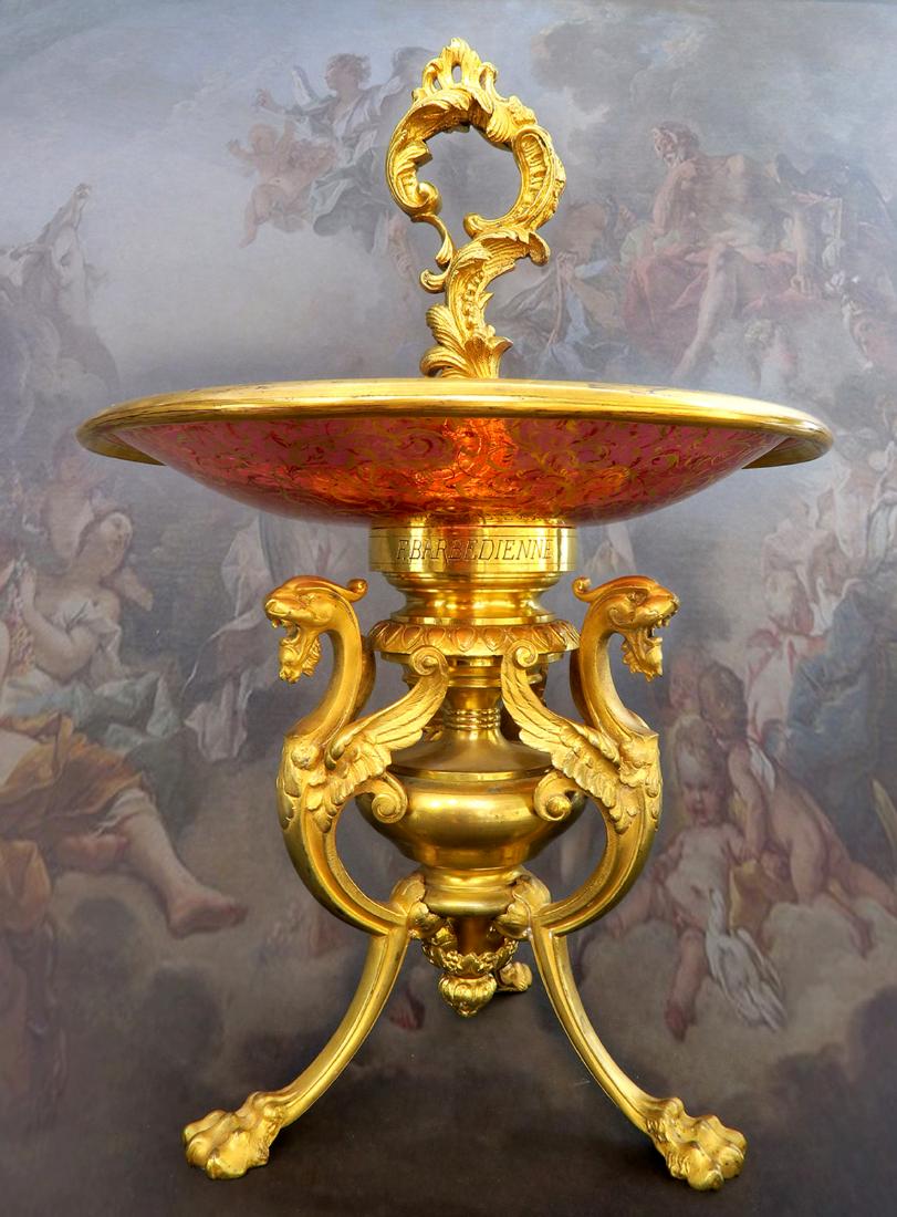 F. Barbedienne Signed Bronze & Baccarat Crystal (1 of 4)