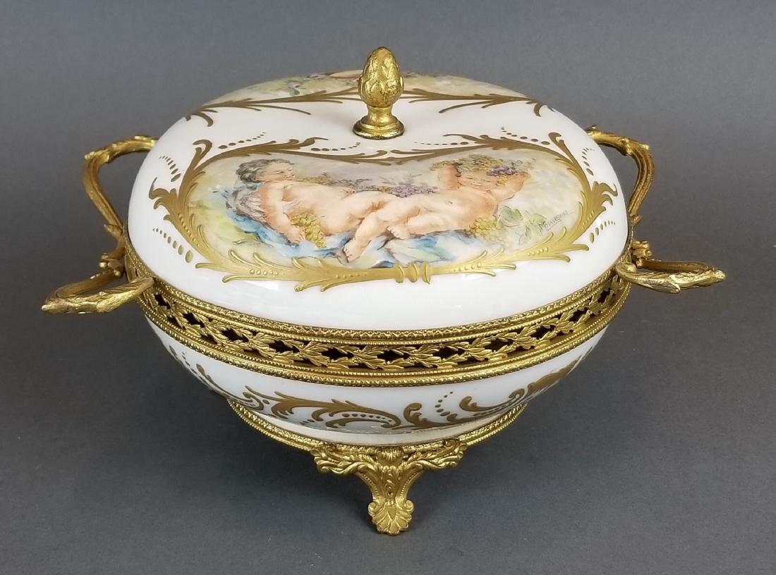 French Bronze & Sevres Style Porcelain Box (1 of 5)