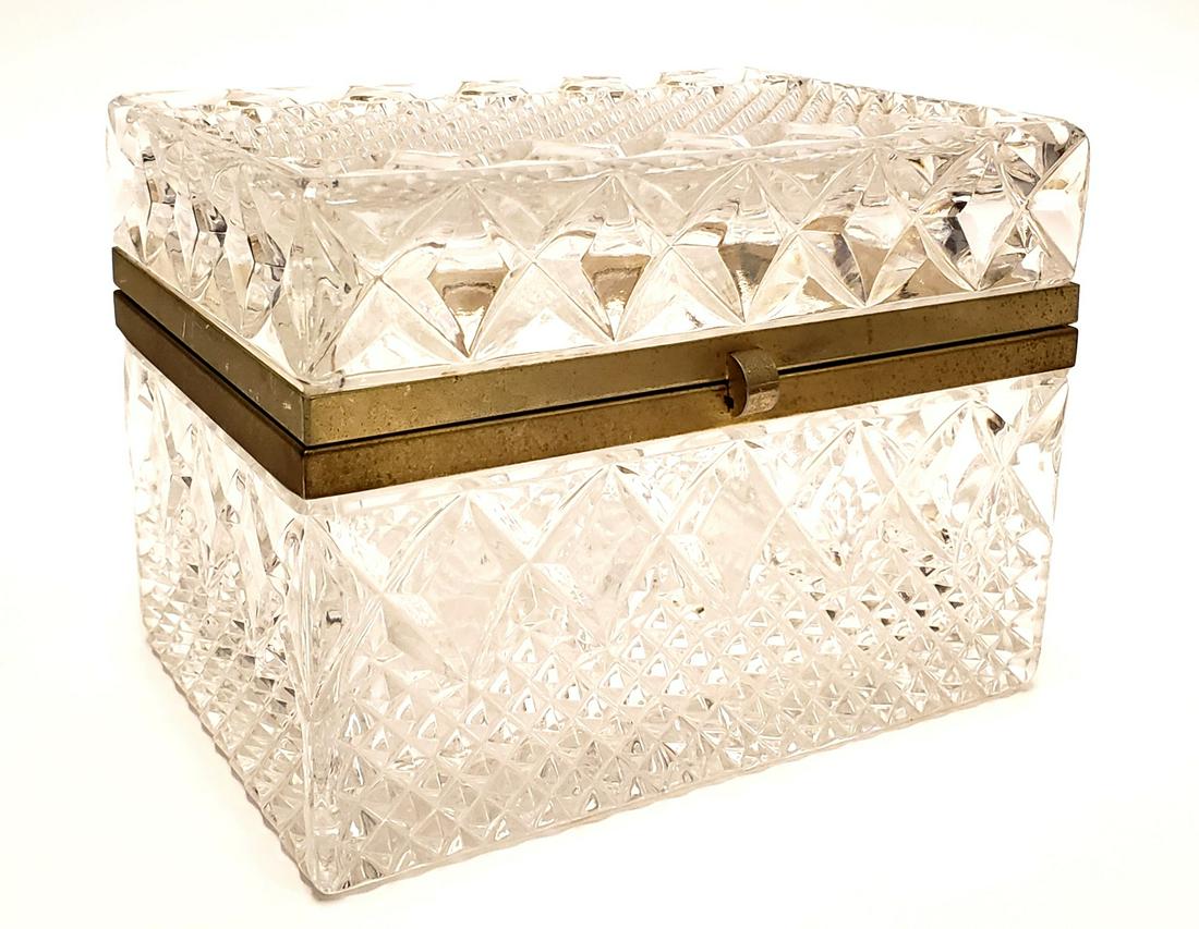 French Cut Crystal Jewelry Box (1 of 5)
