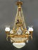 19th C French Figural Bronze & Crystal Chandelier