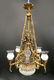 19th C French Figural Bronze & Crystal Chandelier - 2
