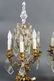 Pair of 19th C. Bronze and Crystal Candelabra Lamps - 3