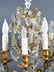 Pair of 19th C. Bronze and Crystal Candelabra Lamps - 4