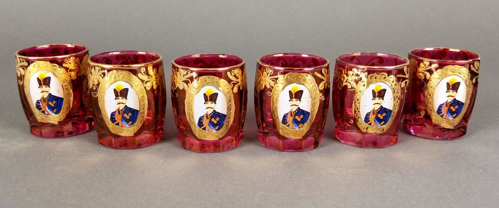 Set of 6 Persian Shot Glasses (1 of 3)