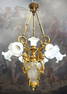 Magnificent French 19th C. Figural Bronze Chandelier