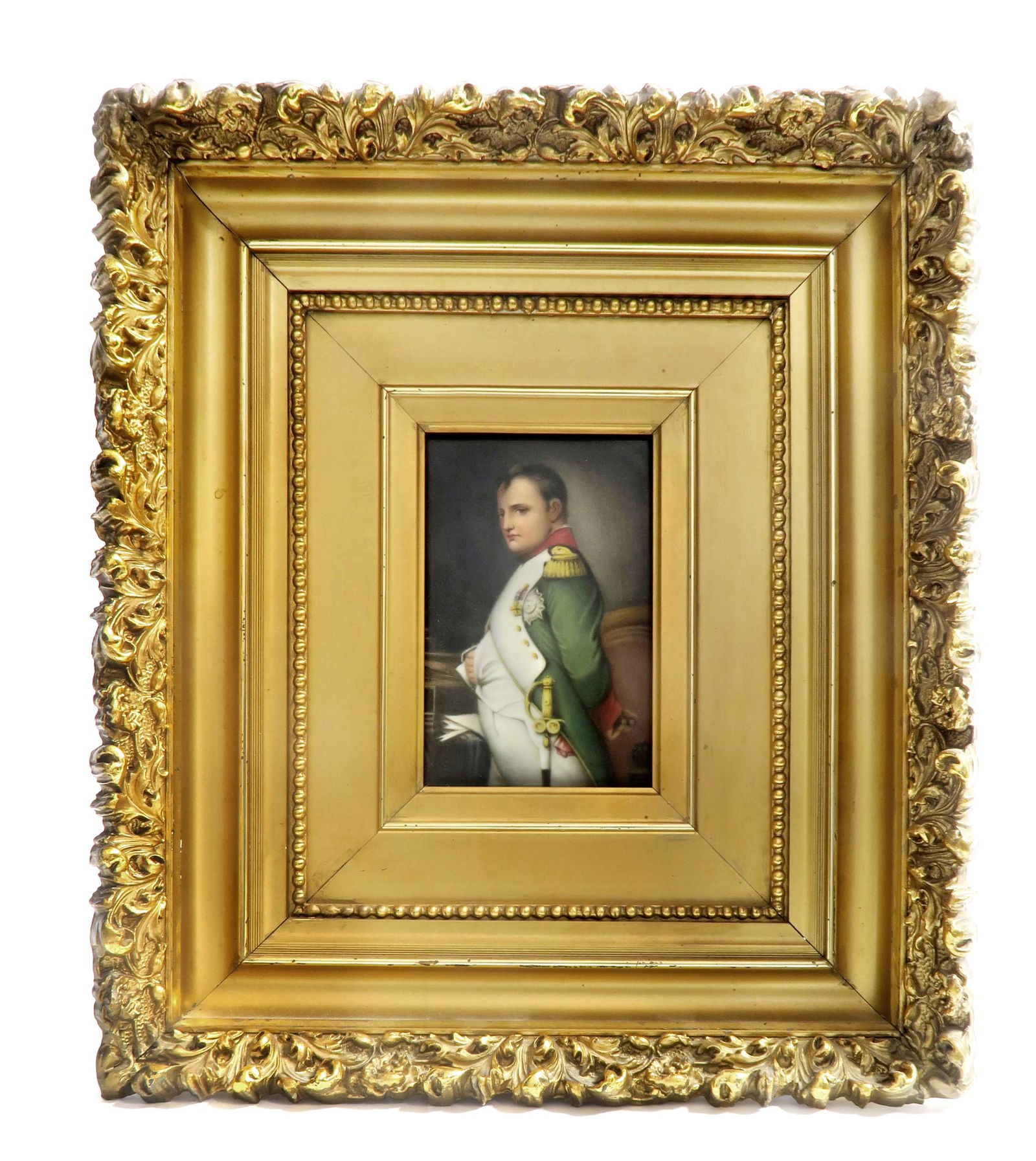 Hand Painted KPM Style Porcelain Plaque of Napoleon (1 of 4)