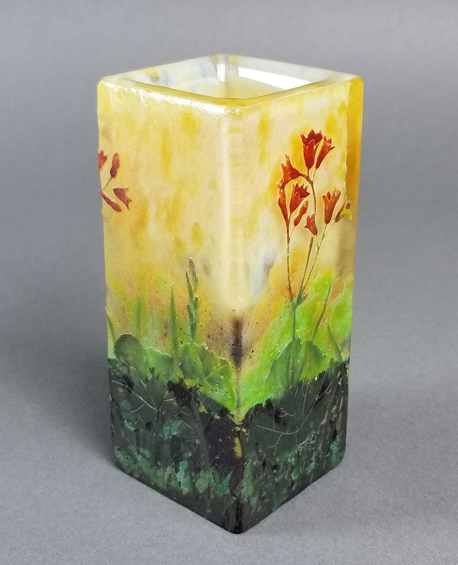 Daum Nancy Enamelled Cameo Vase Circa 1900 (1 of 3)