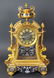 Exquisite French Champleve Enamel & Bronze Clockset, - 3