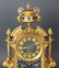 Exquisite French Champleve Enamel & Bronze Clockset, - 4