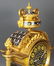 Exquisite French Champleve Enamel & Bronze Clockset, - 6