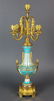 19th C. Sevres Turquoise Porcelain and Bronze 3 Pc. - 8