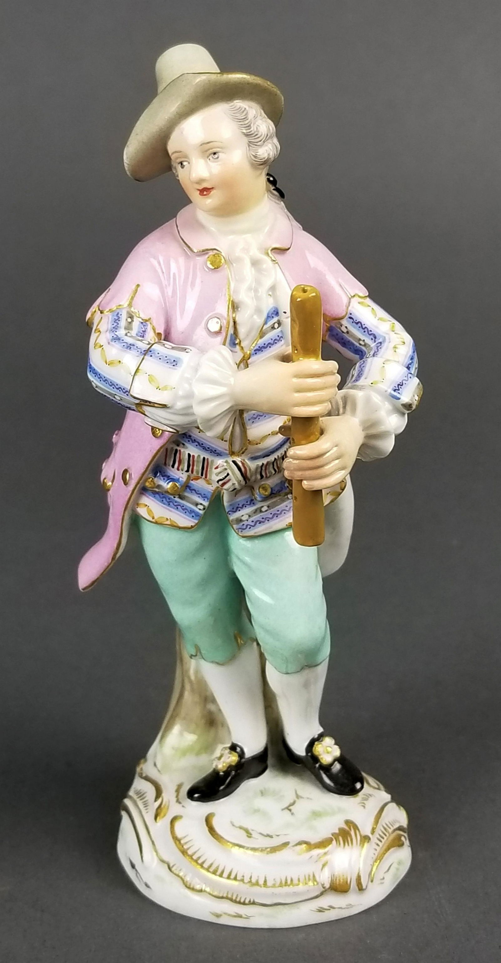 19th C. Meissen Figure of Musician (1 of 4)