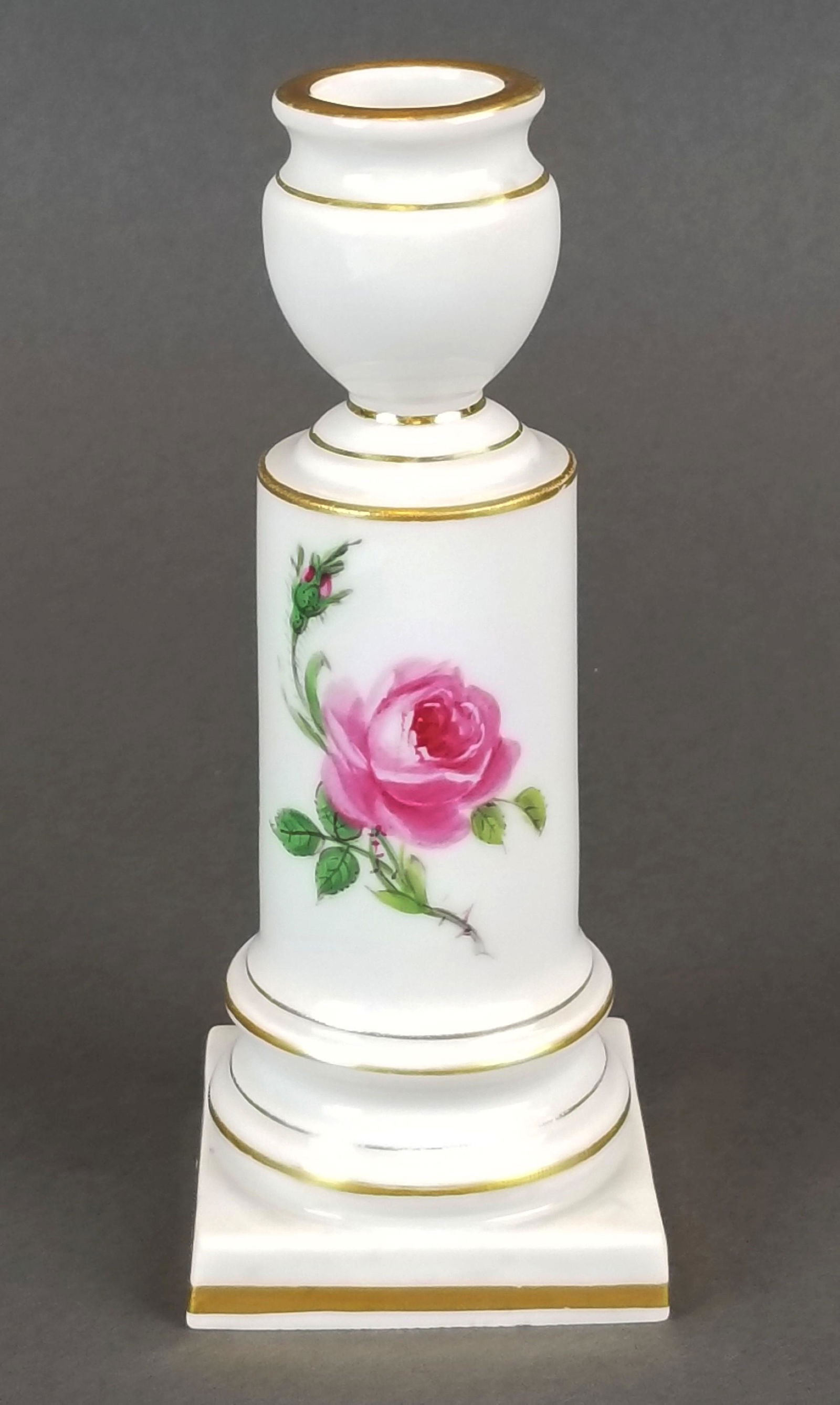 19th C. Meissen Candlestick (1 of 3)