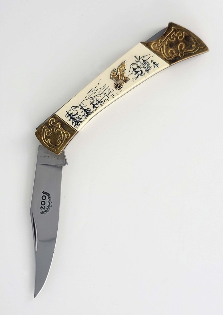 Japanese ' Eagle ' Pocket Knife (1 of 6)