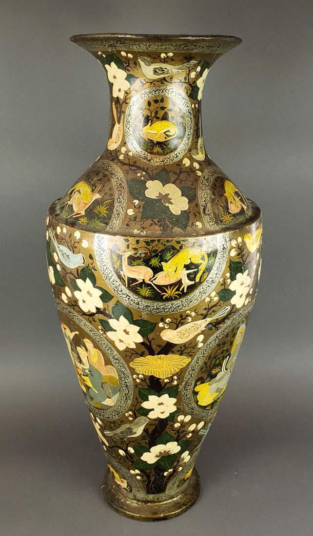 Antique Persian Large Papier Mache Vase (1 of 5)