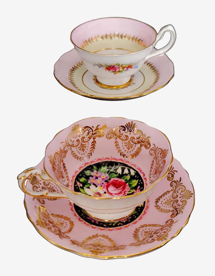 2 Items Lot, Two English Cup & Saucer, Stamped (1 of 12)