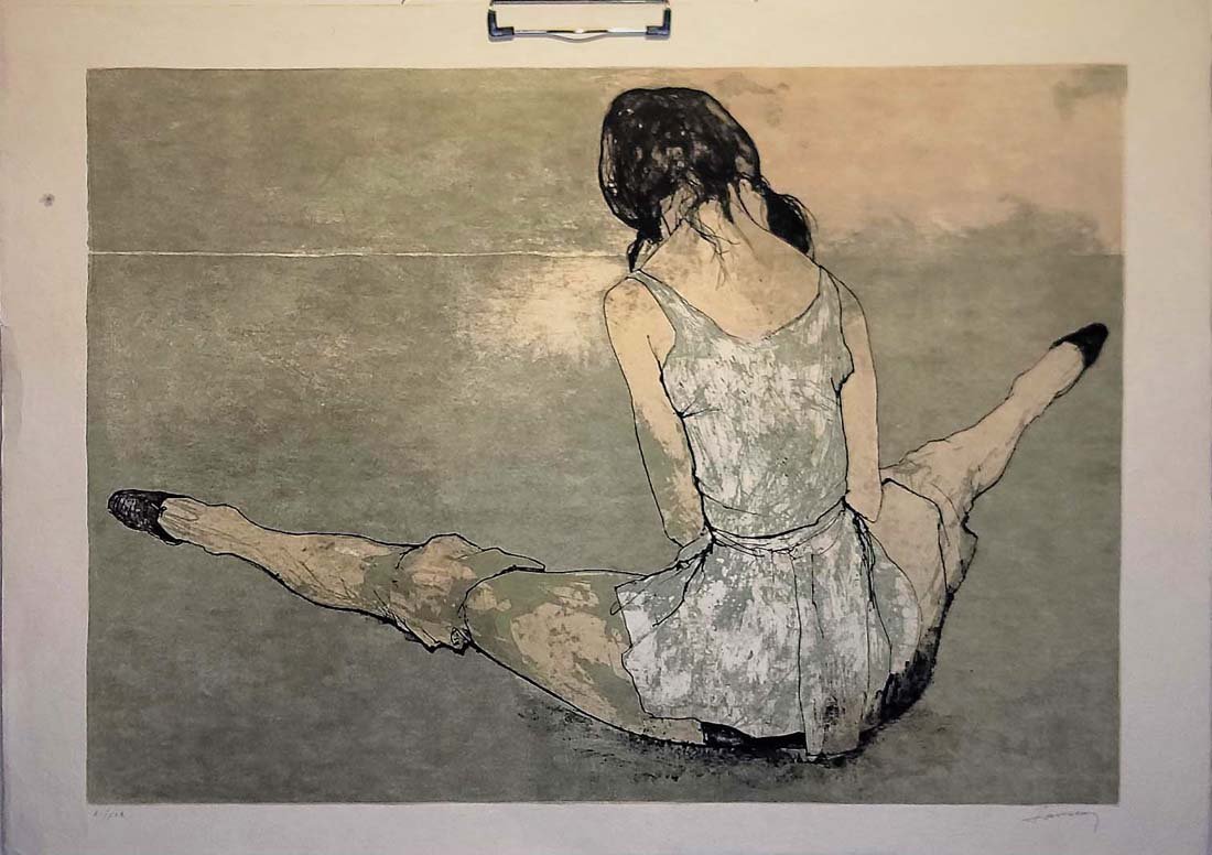 Jean Jansem ( 1920 2013) Lithograph On Paper Depicting A