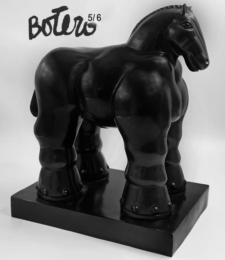 Signed And Numbered Bronze Sculpture Horse By Fernando Botero (1 of 5)