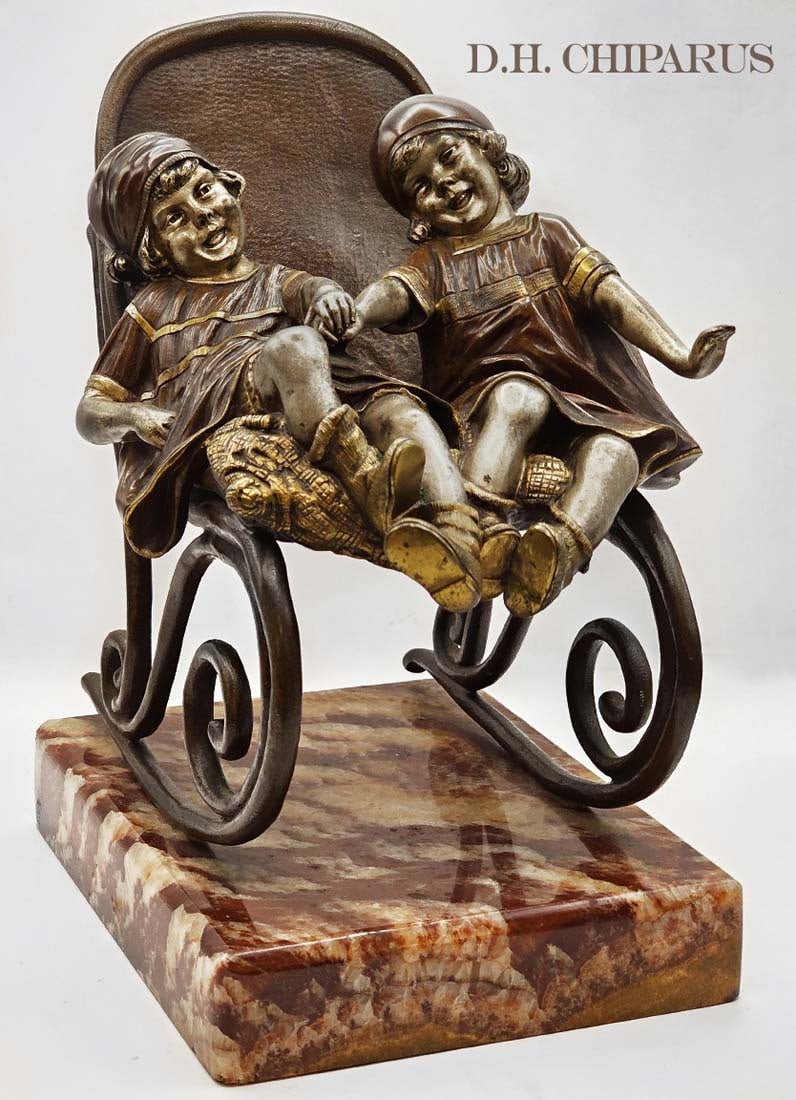 Early 20th C. Art Deco Bronze Sculpture Crafted By D.H. Chiparus (1 of 12)