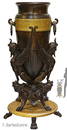 Very Large 19th C. Empire Patient Figural Vase Signed by F. Barbedienne