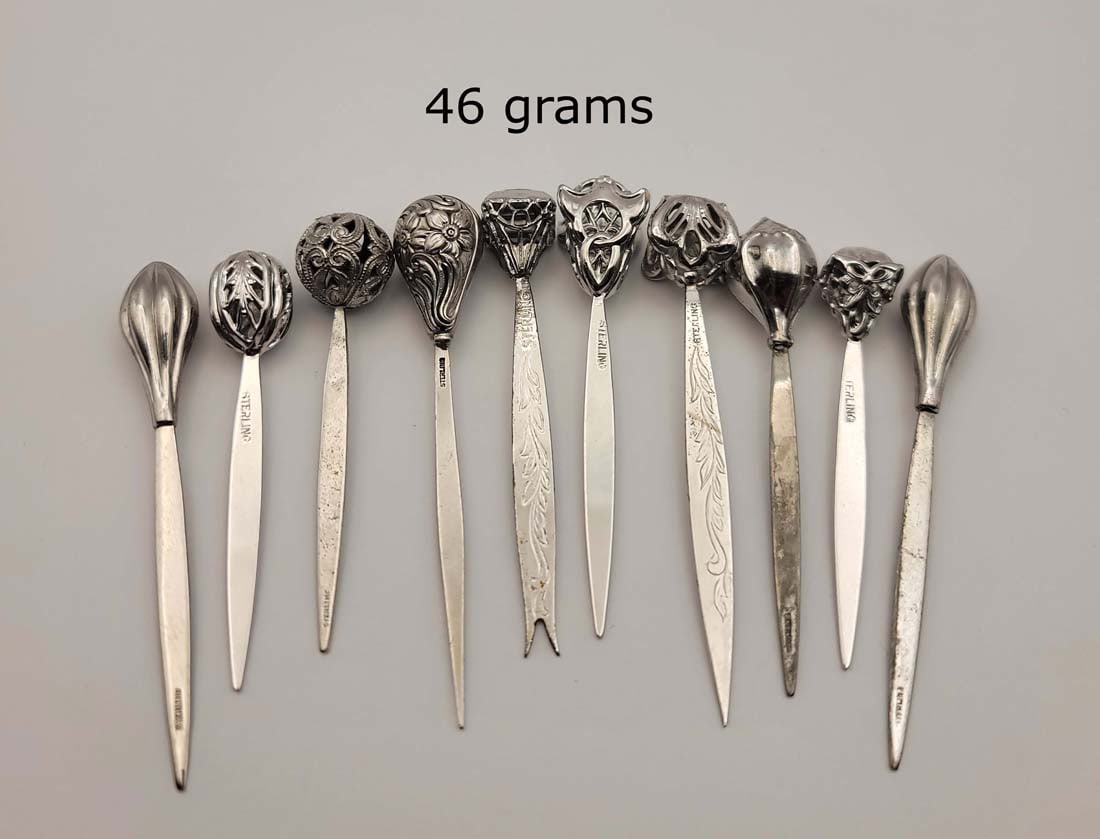 10pcs Of Sterling Silver Lot (46grams) (1 of 5)