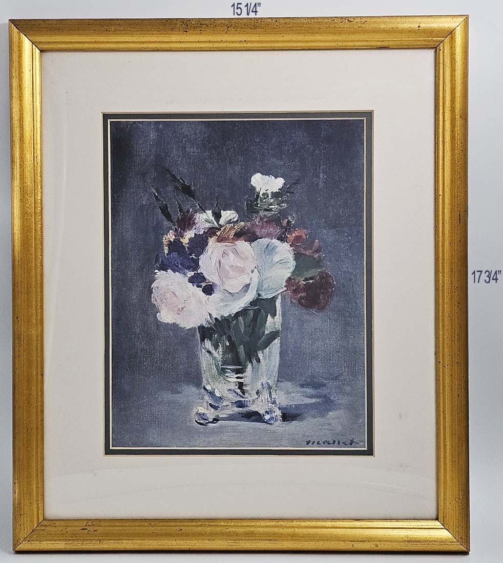 Edouard Manet French (1832-1883) Oil On Canvas Flowers In A Crystal Vase, C. 1882 Print (1 of 7)