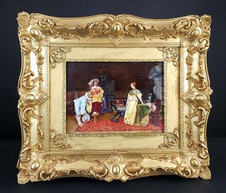 G. Bertram Signed "La Presentation" Continental