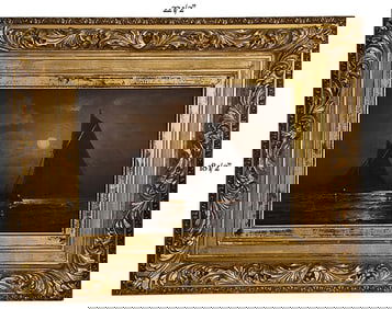 Nocturne Seascape Oil On Canvas Painting