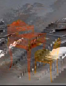 19th C. Fine French Bronze Mounted Lady’s Desk