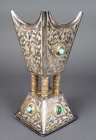 Orientalist Silver Jewlled Burner