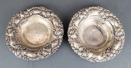 Pair of Sterling Silver Dishes