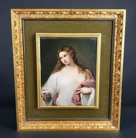 KPM Plaque of Flora After Titan, Circa 1900