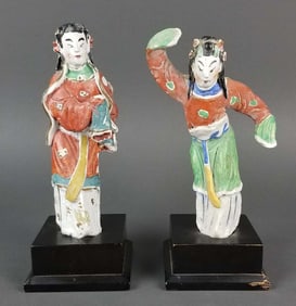 Pair of Japanese Porcelain Figurines