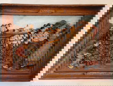 Weinlese Rudesheim Am Rhein Germany Wall Hanging 3D Wood Art