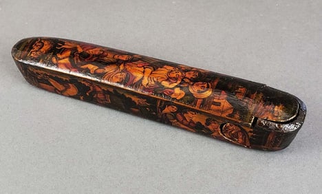 Qajar Lacquer Pen Case