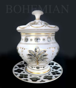 Large 19th Century Bohemian Soup Bowl