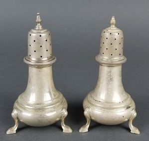 Pair of Sterling Silver Salt Shakers