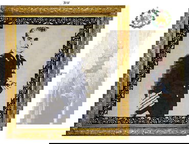 Persian Hand Knotted Wool Rug Portrait Of Mohammad Reza Shah Pahlavi