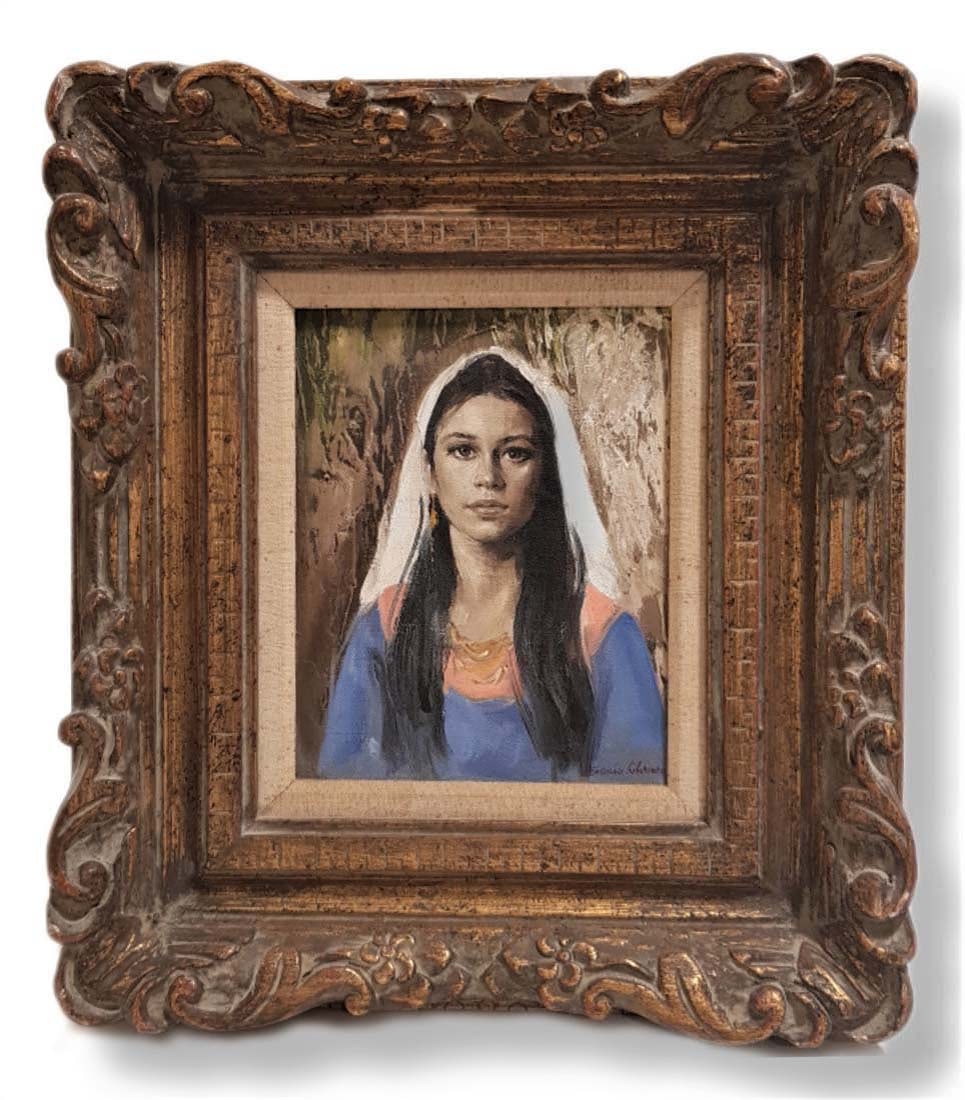 Signed Oil On Canvas Portrait Orientalist Painting (1 of 5)