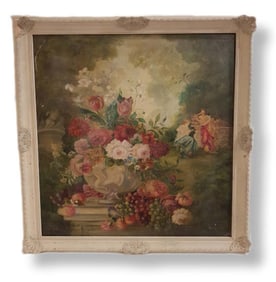 Oil On Canvas Floral Painting