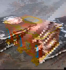 Monumental French Sevres Jewelry Box. 19th C.