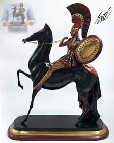 Large Erte (1892-1990) 'Amazon' Bronze Sculpture