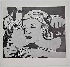 The Kiss, A Vintage Roy Lichtenstein Lithograph Print, COA