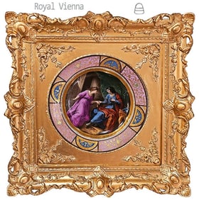 19th C. Royal Vienna Wall Decorative Plate