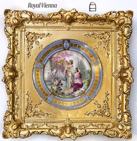 19th C. Royal Vienna Wall Decorative Plate