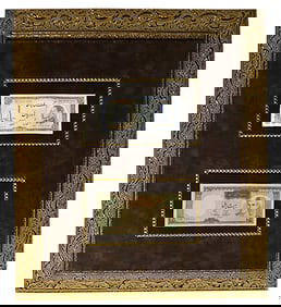 Persian (20 & 10 Rials) Iran Mohammad Reza Shah Pahlavi Era Banknotes
