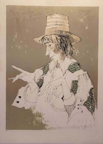 Jean Jansem French Armenian (1920-2013) Lithograph On Paper Depicting A Woman, Signed And Numbered