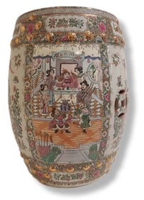 Large Chinese Porcelain Stool